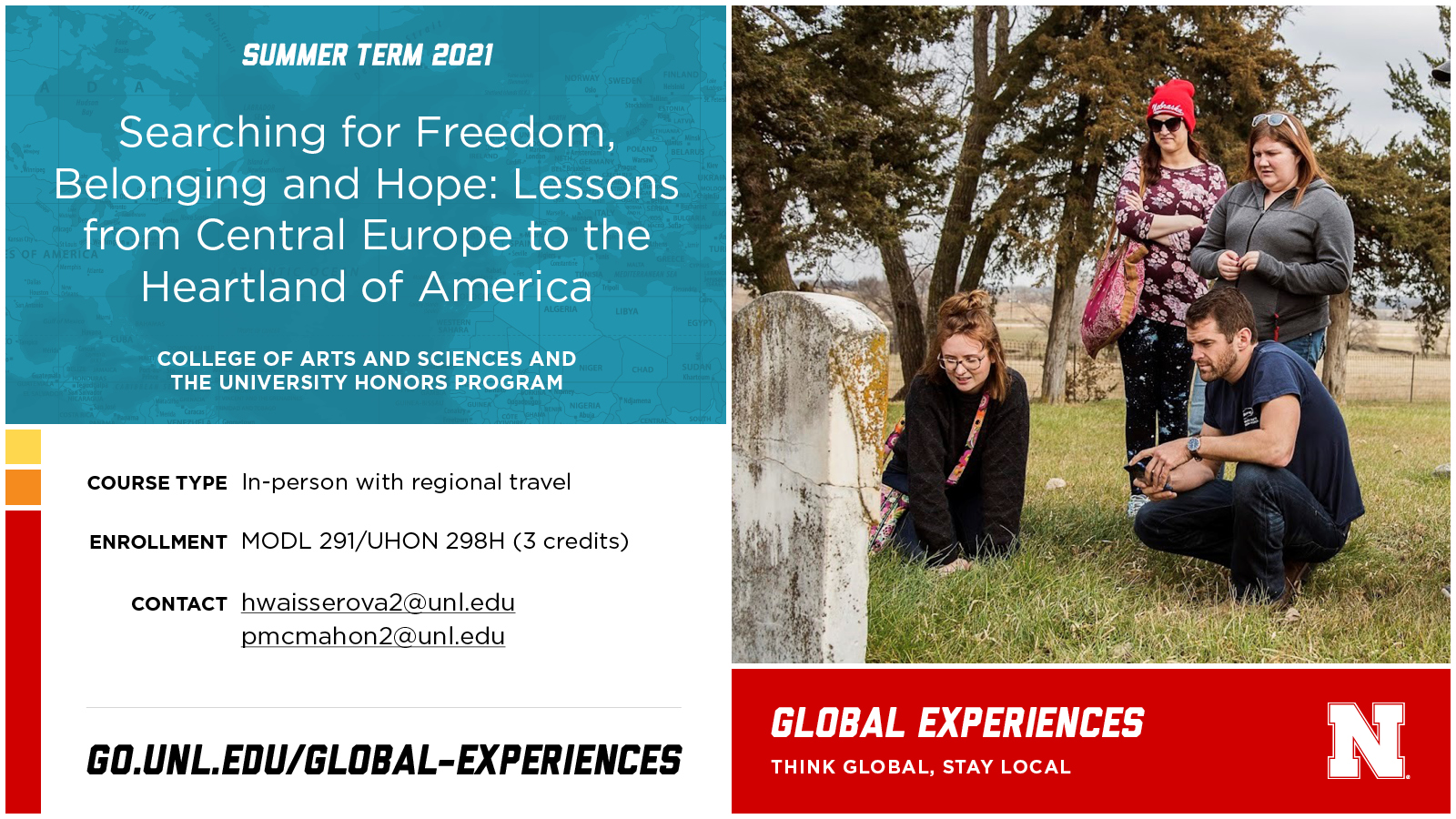 Summer Global Experience: "Searching for Freedom, Belonging and Hope"