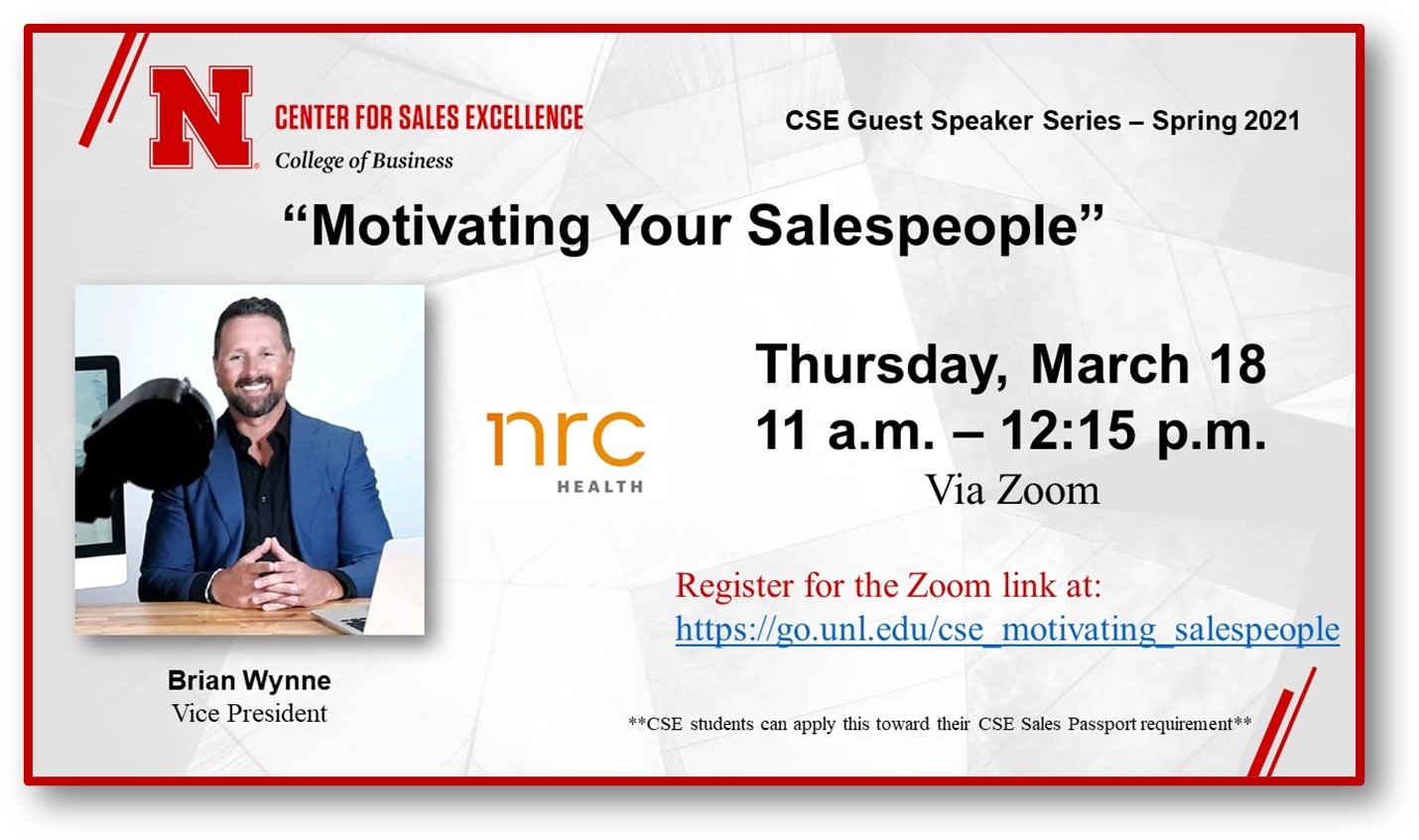 Center for Sales Excellence: Motivating your Salespeople