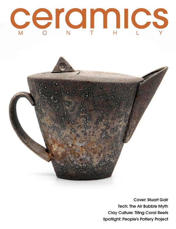 Stuart Gair (MFA 2017) is featured in the cover story "A Thoughtful Soda Approach" in the April 2021 issue of Ceramics Monthly.
