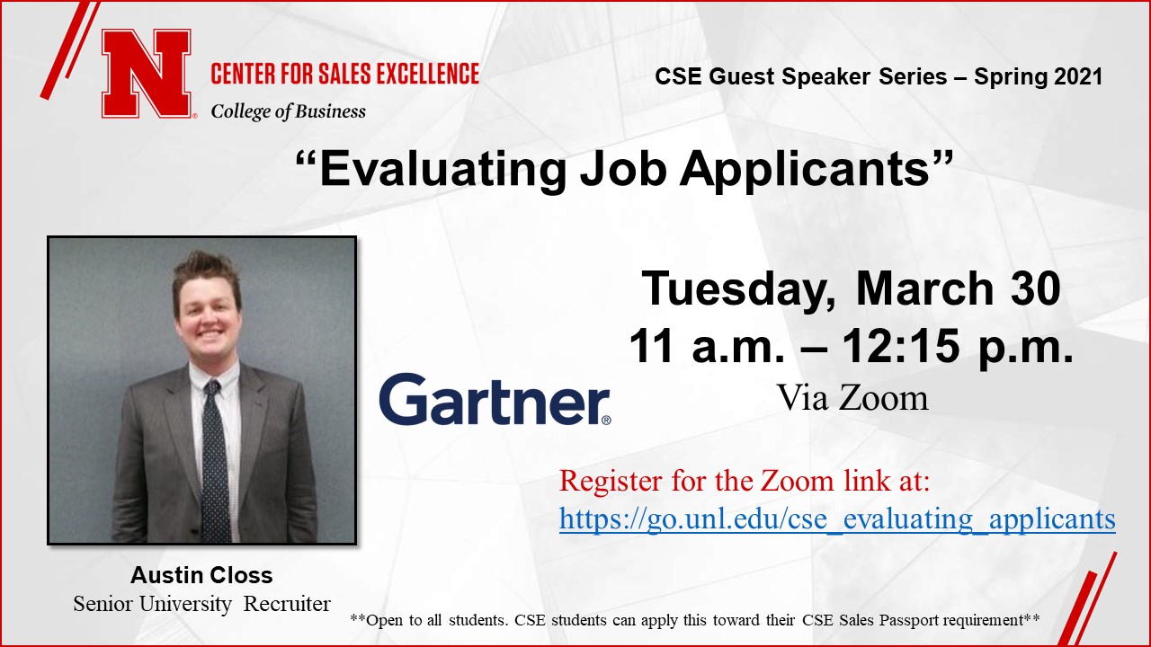 CSE Guest Speaker Series: Evaluating Job Applicants