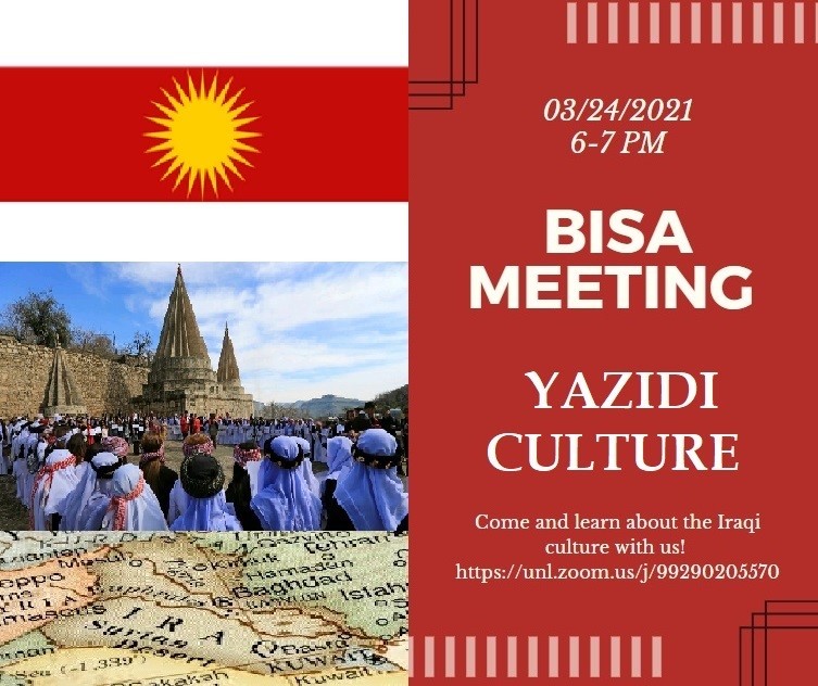 BISA Meeting: Yazidi Culture | March 24 from 6-7 p.m.