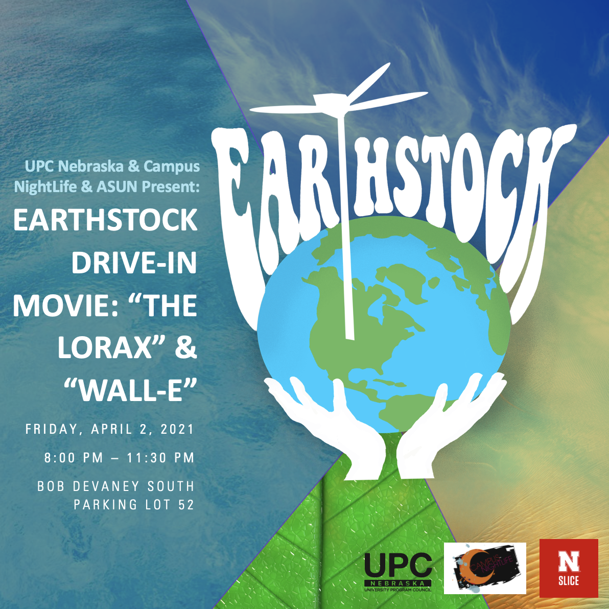 The Earthstock Drive-in double feature will show "The Lorax" and "Wall-E" on April 2.