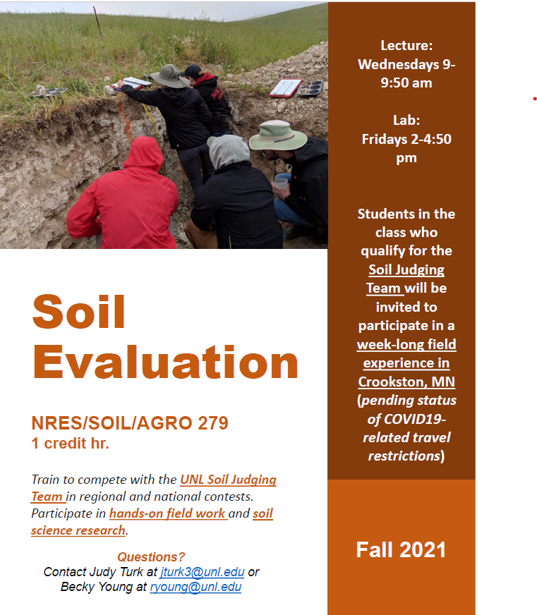 NRES/SOIL/AGRO 279: Soil Evaluation