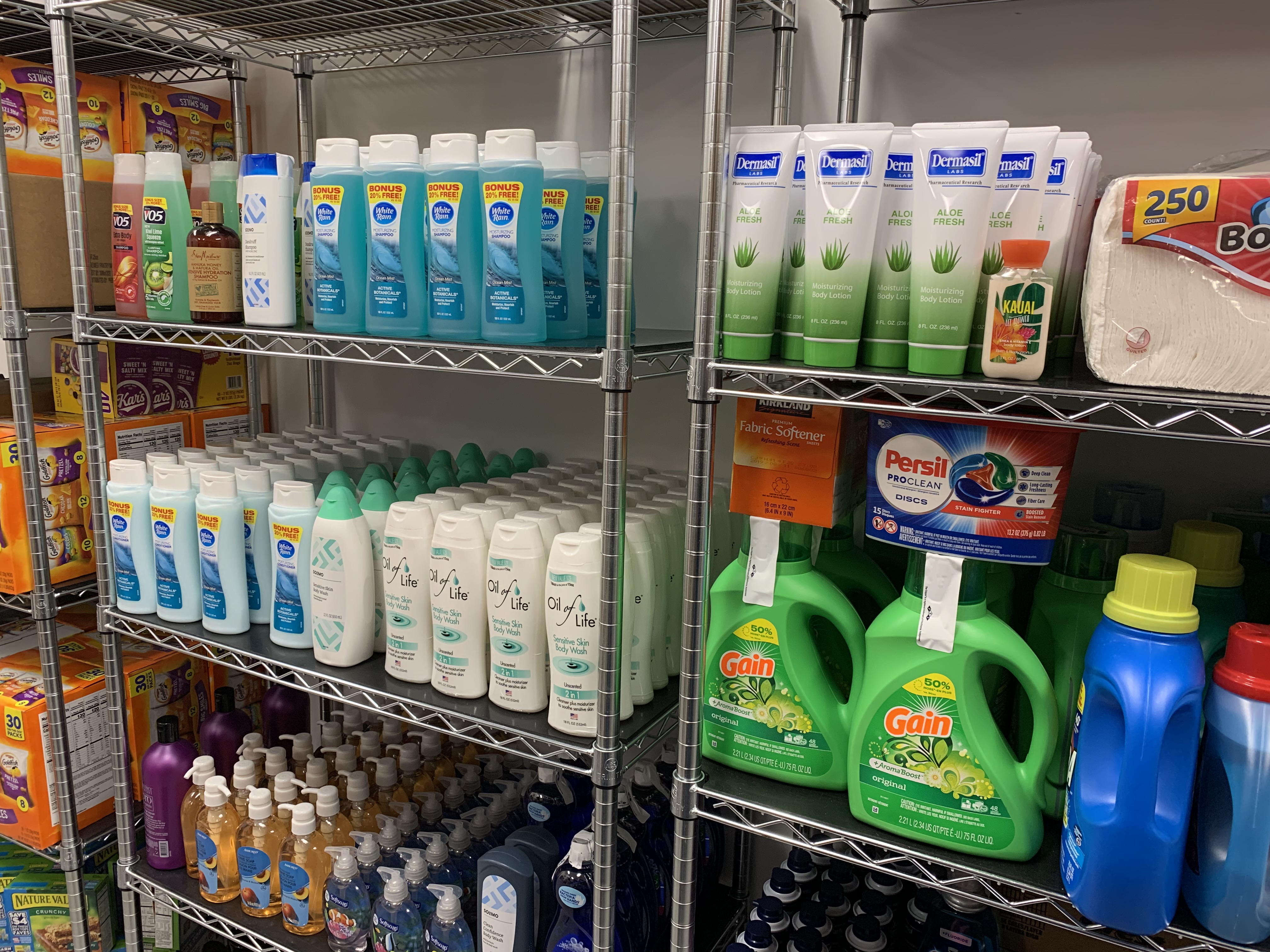 Donations of shampoo, hair conditioner, body wash, and bar soap are currently needed at Husker Pantry.  