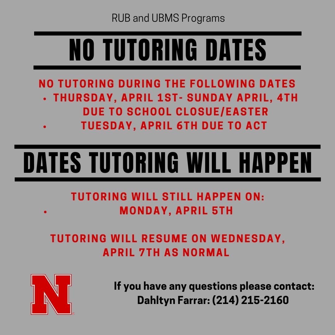 No tutoring 