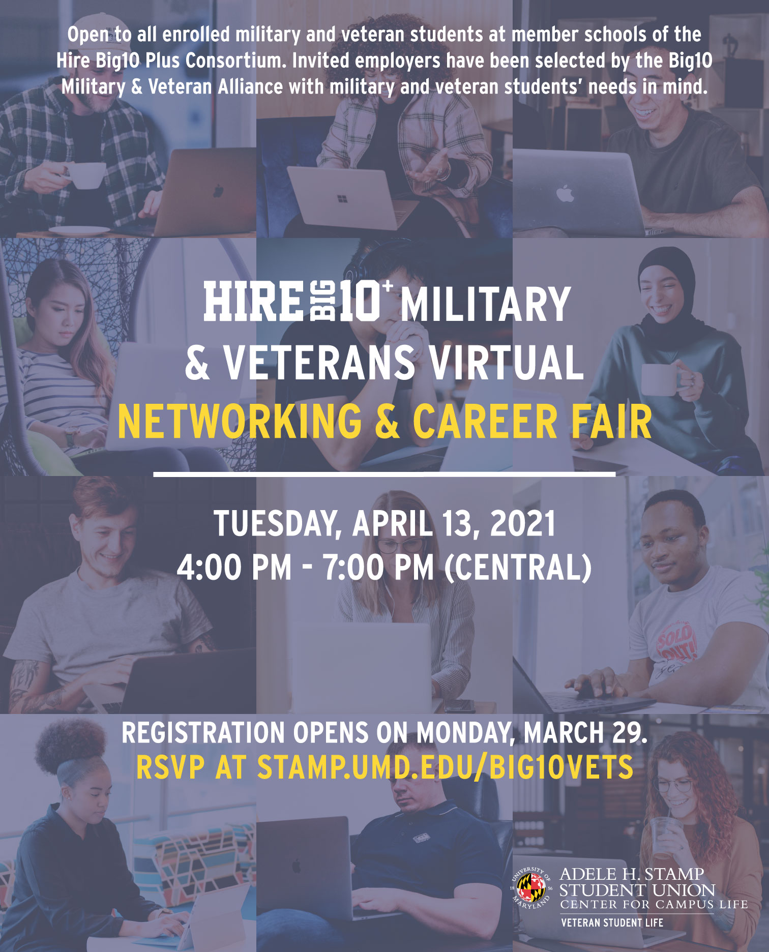 Hire Big 10+ Military & Veterans Virtual Networking & Career Fair