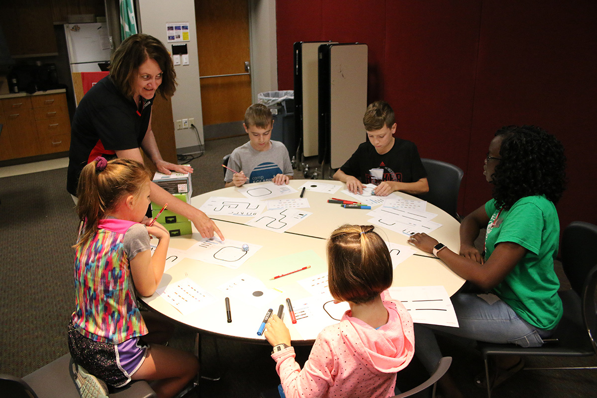 Ozobots workshop at 2019 Clover College.