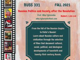 Russian Politics and Society After the Revolution this Fall