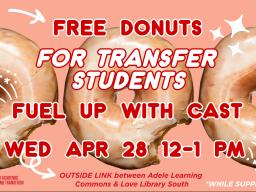 Free Donuts for Transfer Students