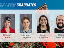 Congratulations to Hannah Beck, Nicholas Clayburn, Kelsey Cordero and Jason Wendelin.