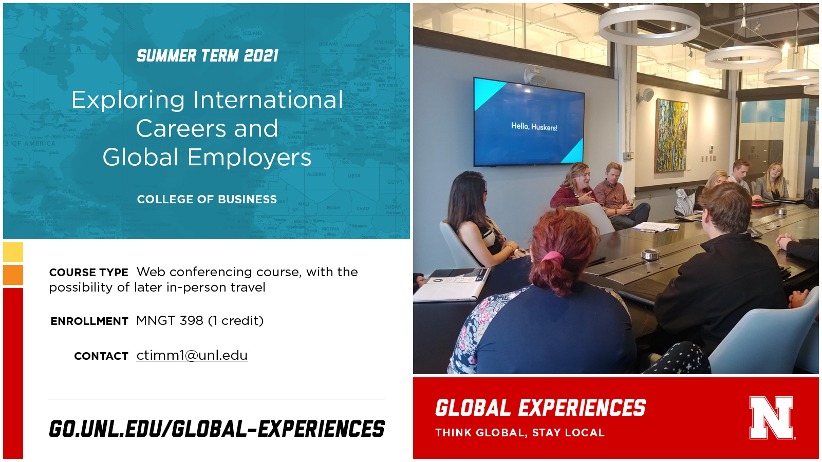 MNGT 398 Exploring international Careers and Global Employers