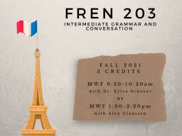 FREN 203: Intermediate Grammar and Conversation