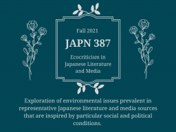 JAPN 387: Ecocriticism in Japanese Literature and Media