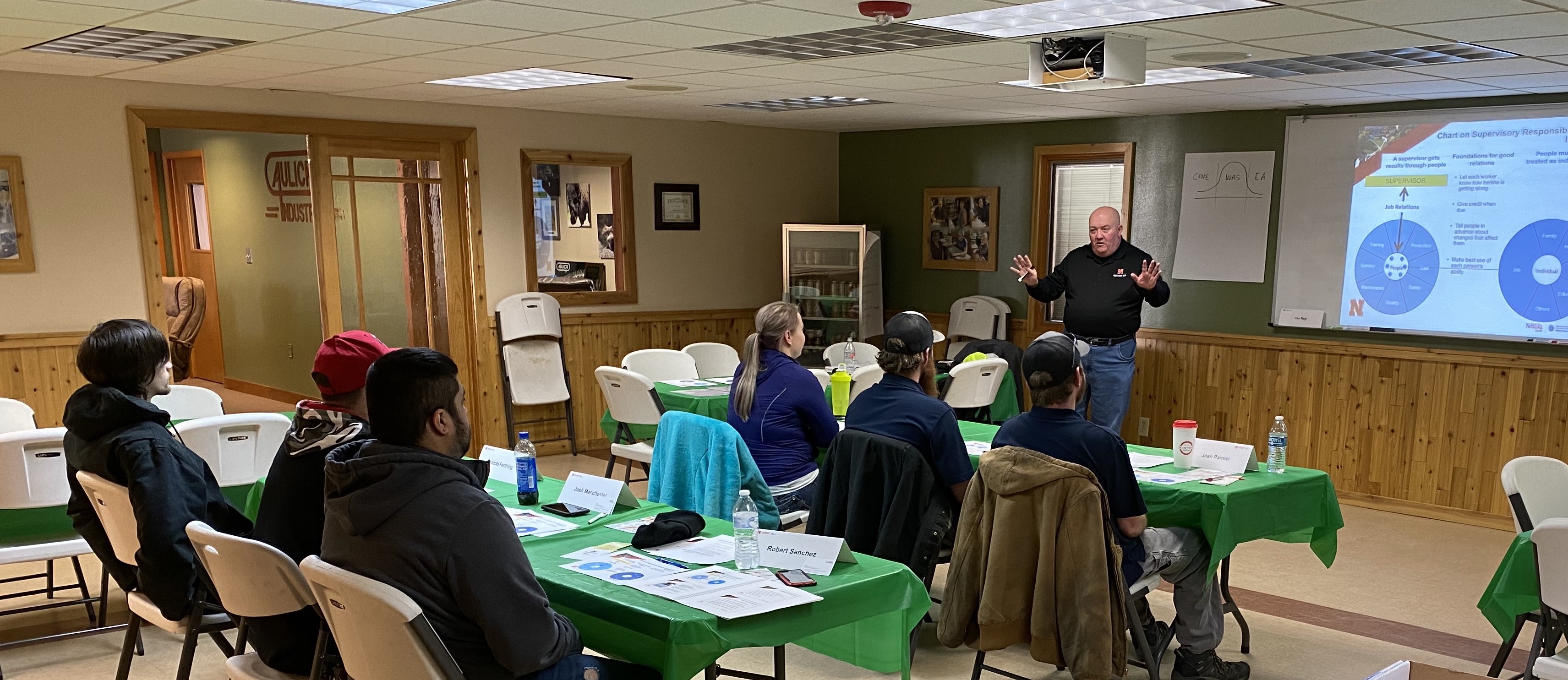 Joe Roy leads a 2020 Job Relations workshop in Scottsbluff