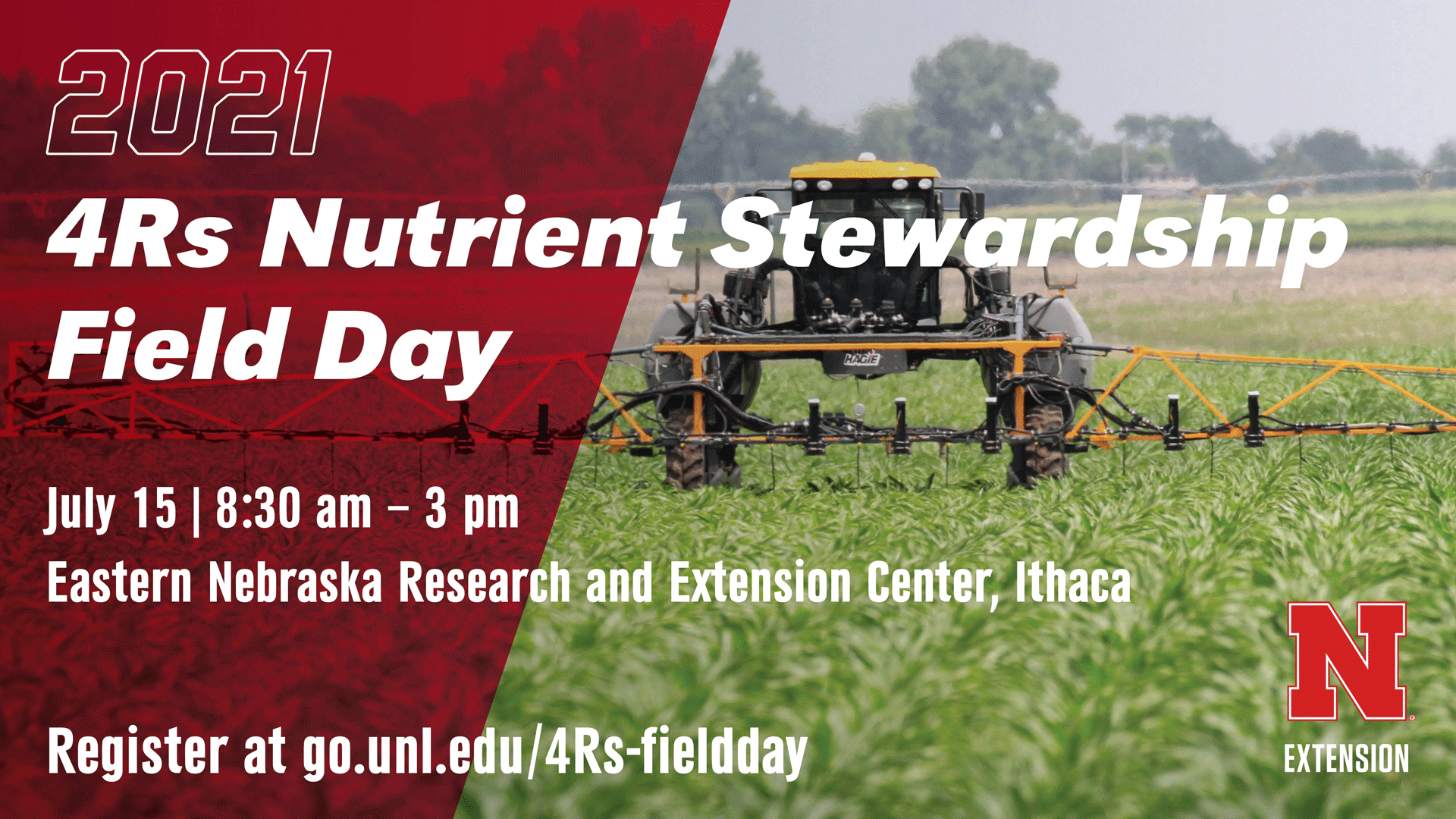 The University of Nebraska–Lincoln and Nebraska Extension is excited to offer the first annual 4Rs Nutrient Stewardship Field Day on July 15 at the Eastern Nebraska Research and Extension Center.