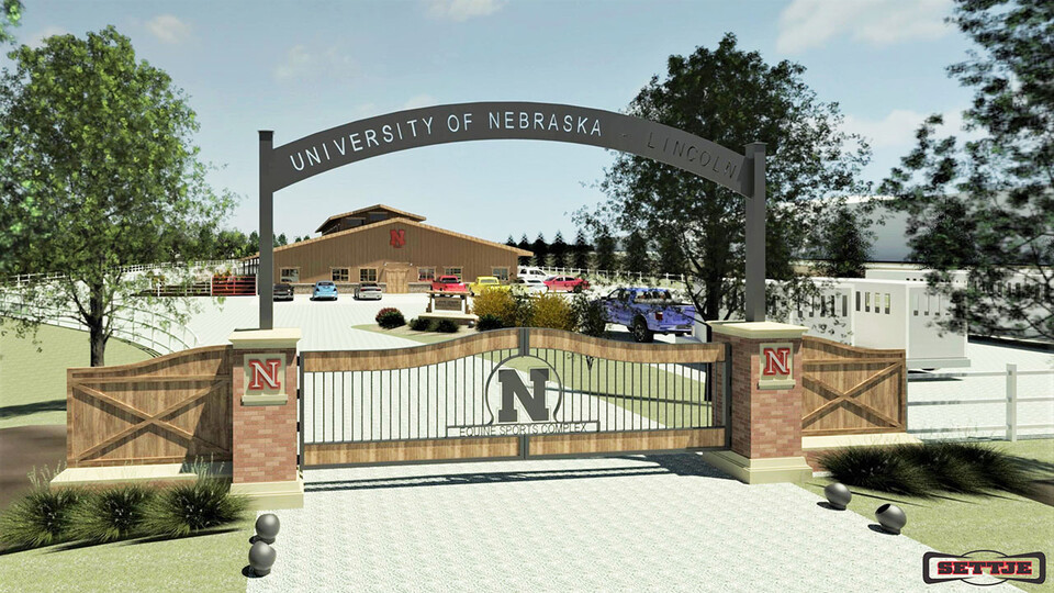 An artist’s rendering of the entrance to the planned Equine Sports Complex at Nebraska.  Courtesy image | Settje Agri-Services and Engineering