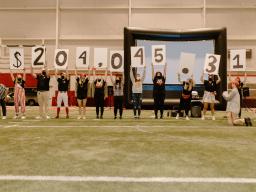 Dance Marathon is an annual fundraiser coordinated by students for the Children's Hospital and Medical Center in Omaha.