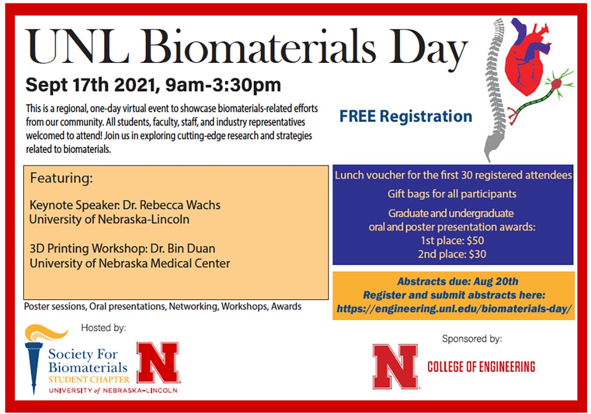 Biomaterials Day is an annual event that connects anyone across the region who is interested in learning more about the field. 