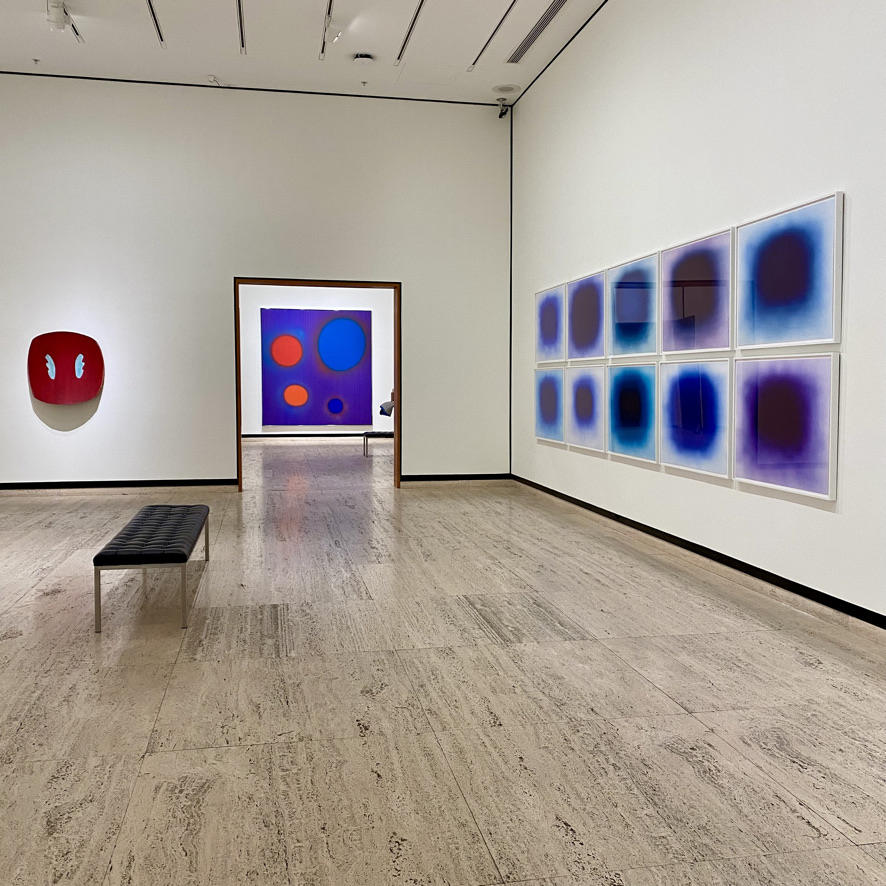 Works by Ron Gorchov, Dan Christensen, and Anish Kapoor are on view at Sheldon Museum of Art in the exhibition "Point of Departure."