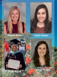 Four of the eight August master's degree graduates in NebraskaMATH.