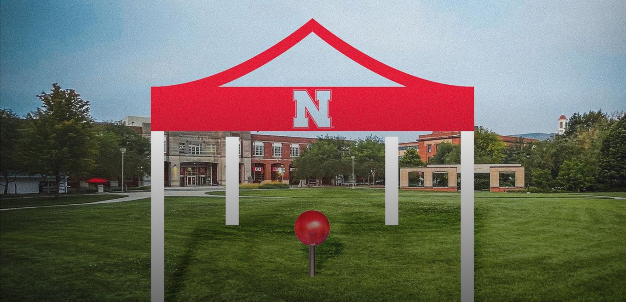 The tailgating experience will be located in the Donald and Lorena Meier Commons area, just north of the Nebraska Union.