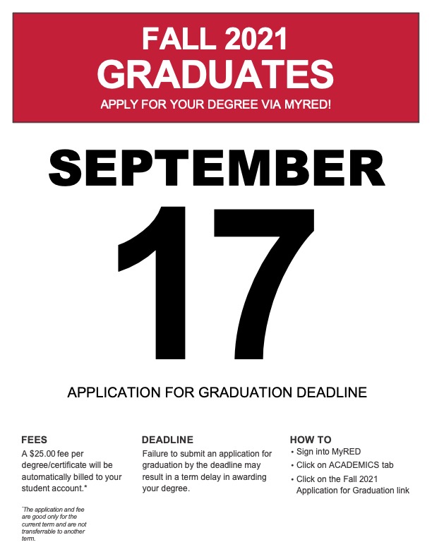 Graduation application deadline Sept. 17 Announce University of