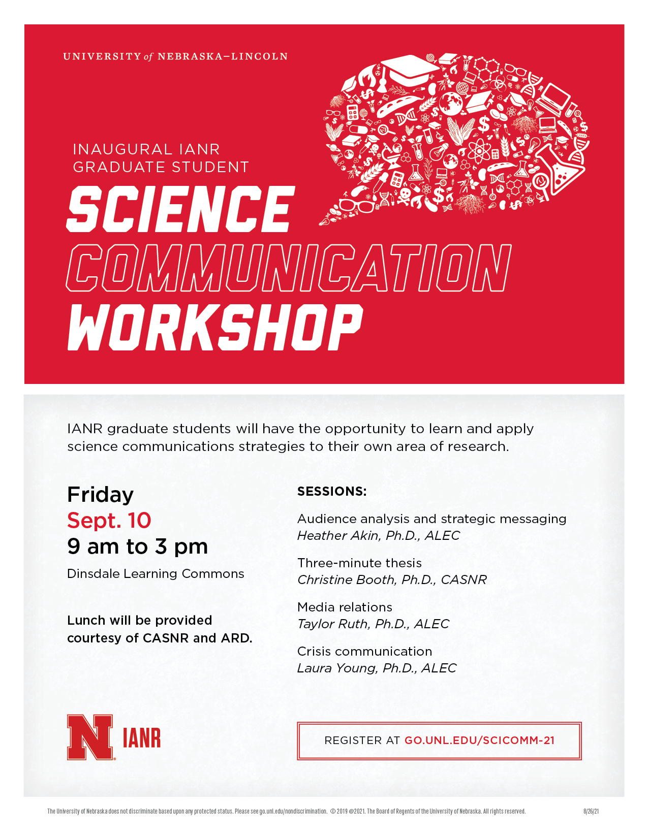 Science Communication Workshop Is Sept 10 Announce University Of Nebraska Lincoln