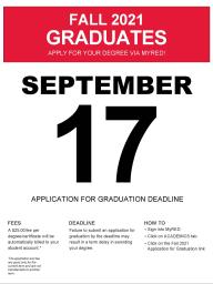 Graduation Application Deadline