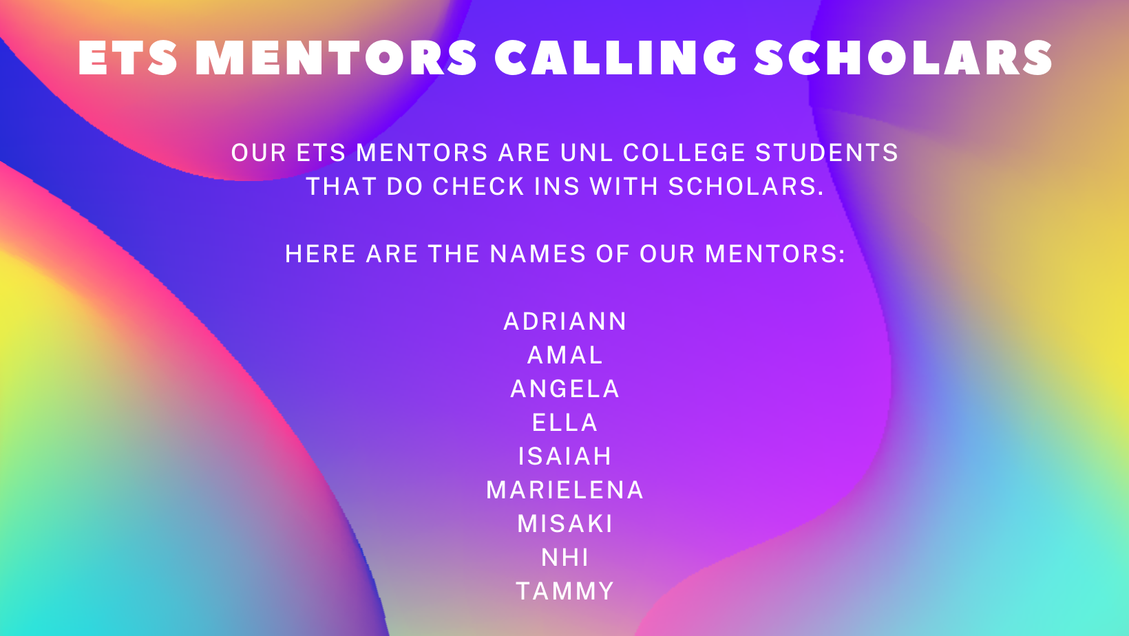 ETS Mentors List