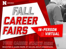 Meet employers with internship and full-time opportunities at the Fall Career Fairs!