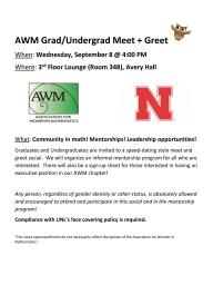 AWM Grad/Undergrad Meet + Greet