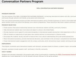 PiESL Conversational Partners Program
