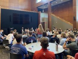 Chancellor Ronnie Green met with student leaders on Aug. 26 to discuss recent campus events. 