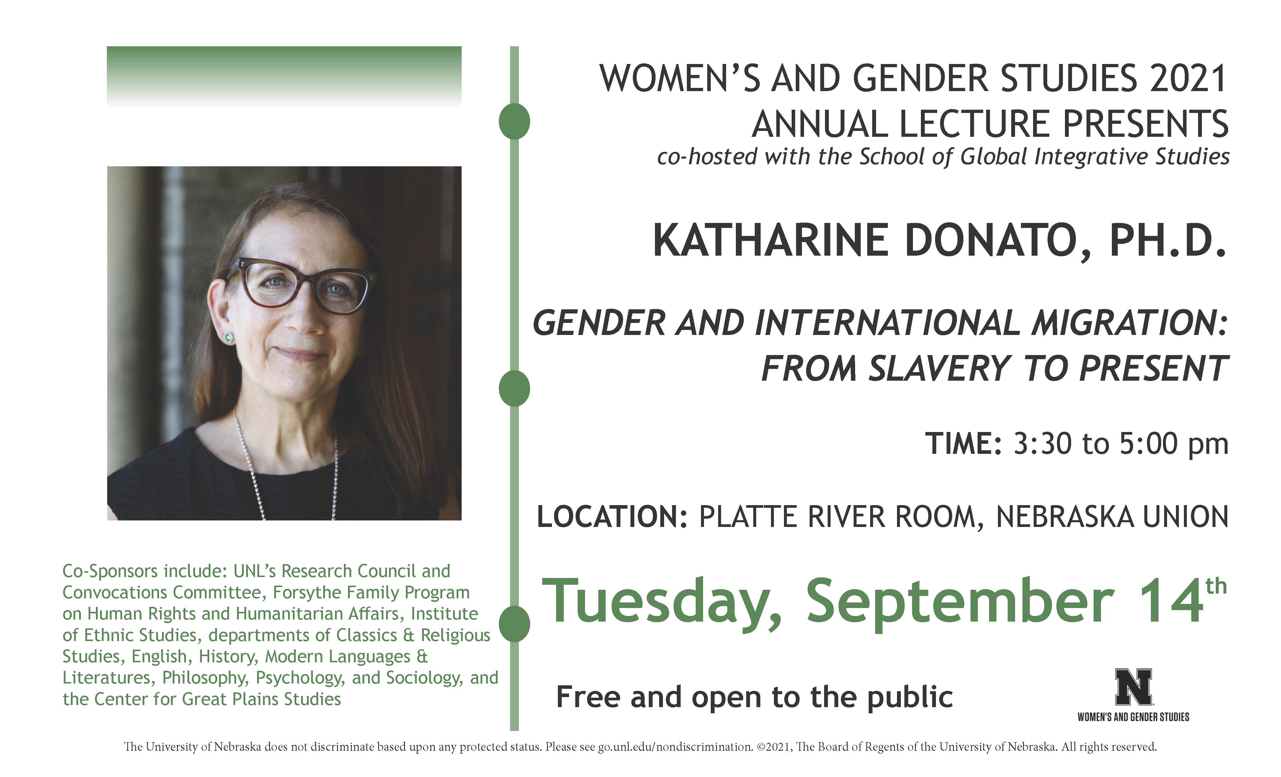 Gender and International Migration: From Slavery to Present with Dr. Donato