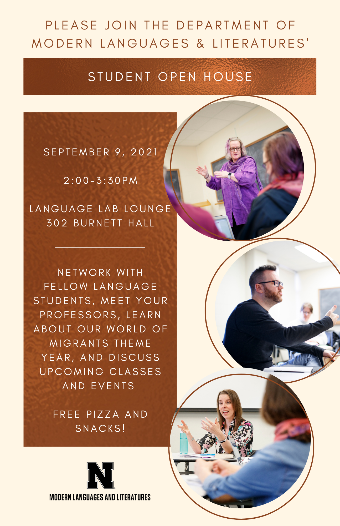 Modern Languages Open House - open to ALL students!