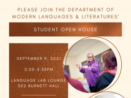 Modern Languages Open House - open to ALL students!