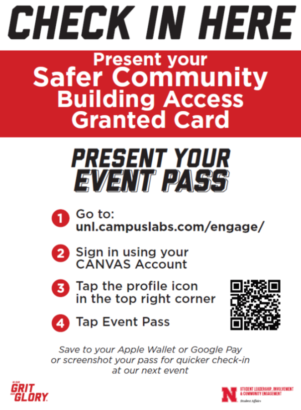 Event Pass information