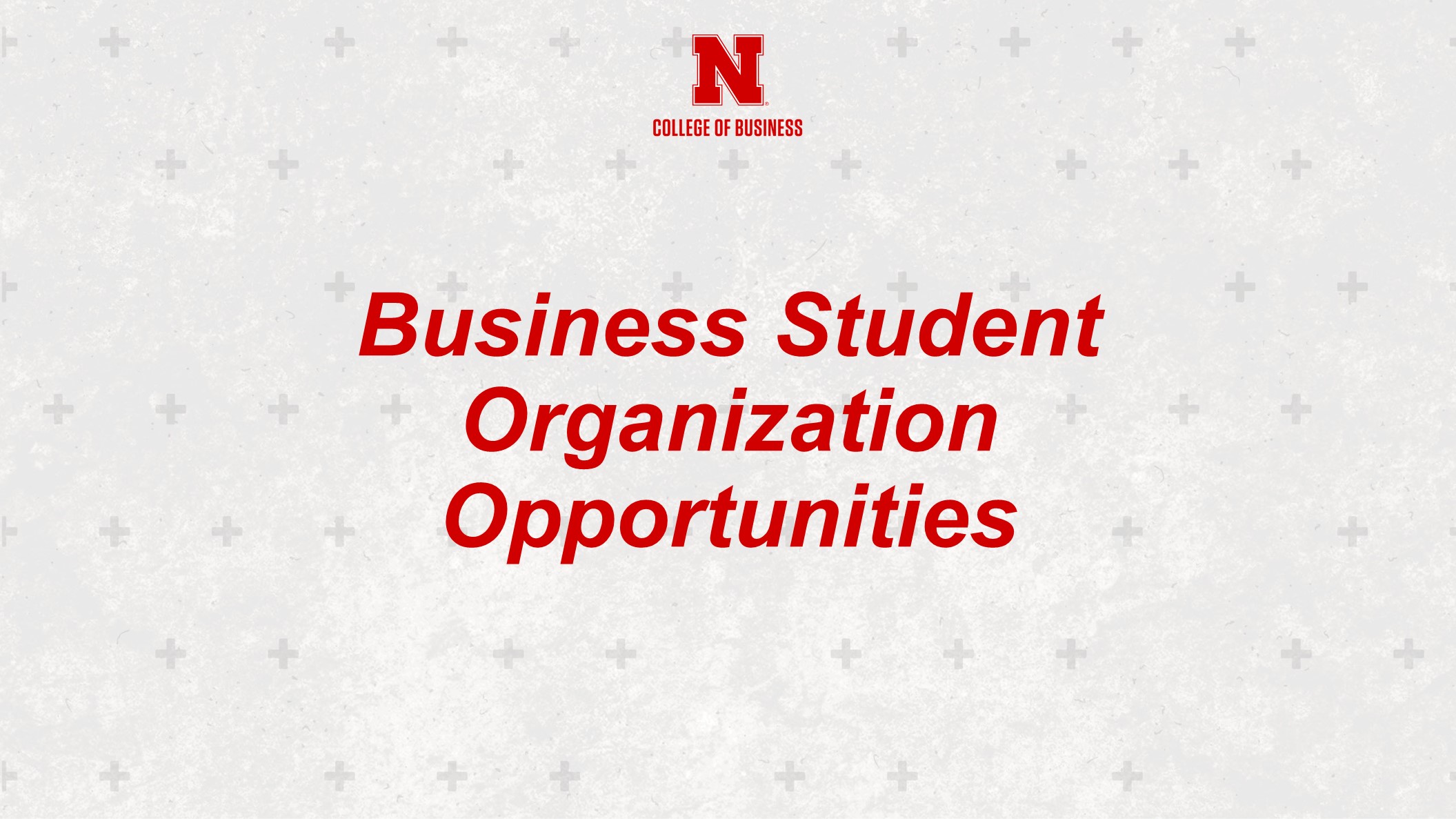 Business Student Organization Opportunities