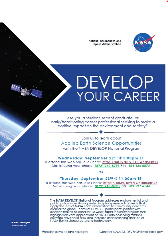 Learn About the NASA DEVELOP National Program