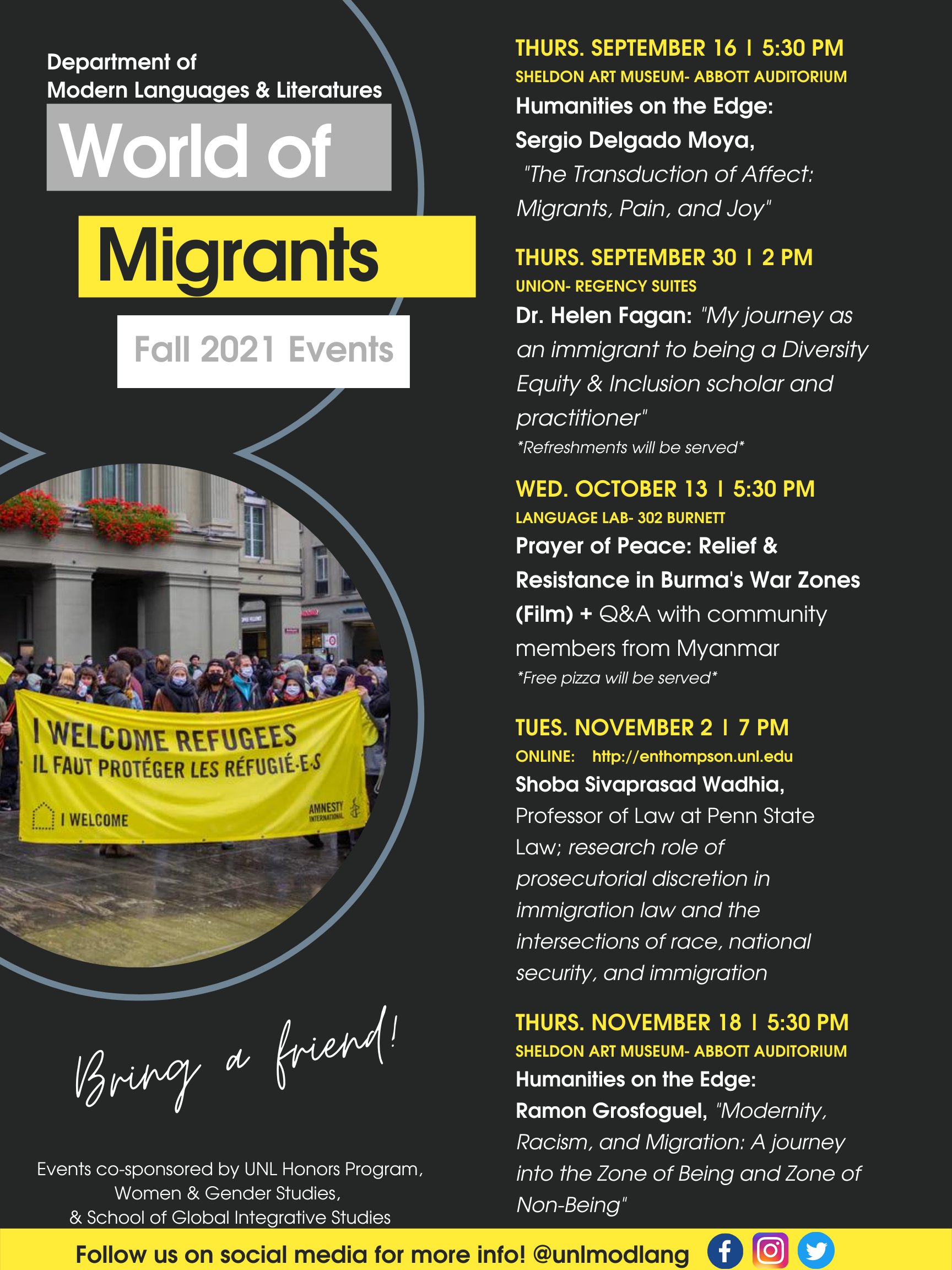 World of Migrants Fall 2021 Events