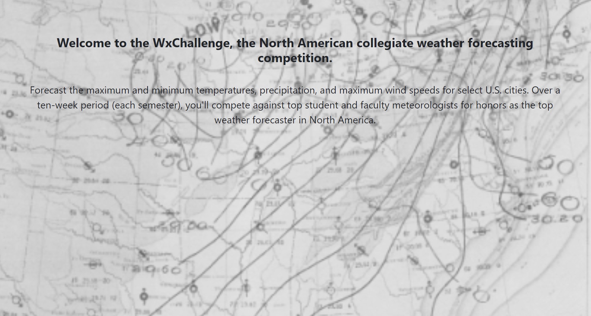 WxChallenge Forecasting Competition