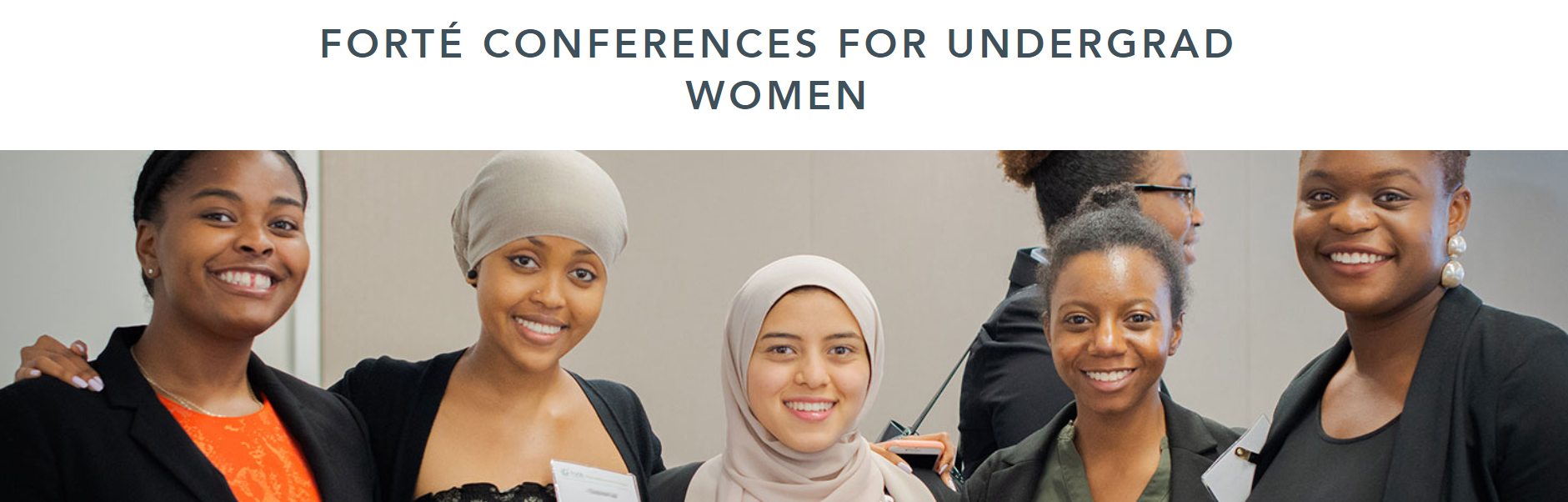 Image with previous conference for undergraduate women 