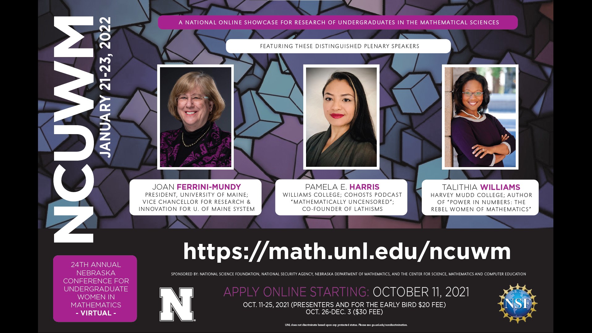 24th annual Nebraska Conference for Undergraduate Women in Mathematics