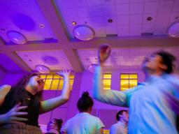 Students dance during the university's first Rainbow Ball, which was held in 2019. [Troy Fedderson | University Communication]