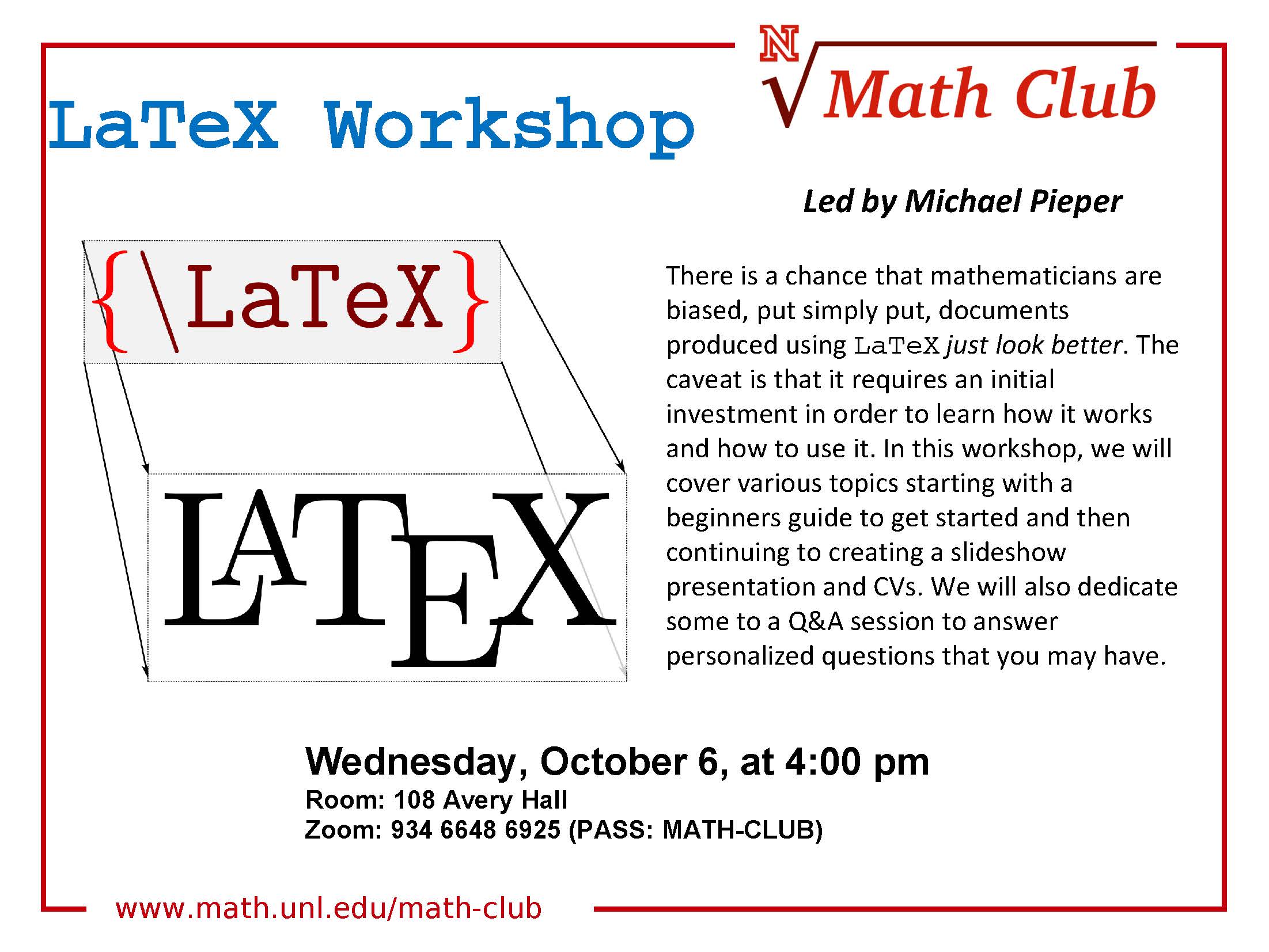 Math Club: LaTeX Workshop