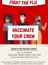 Get your free flu shot at the University Health Center!