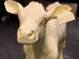 Sculpture made from butter