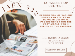 JAPN 332: Japanese Pop Culture