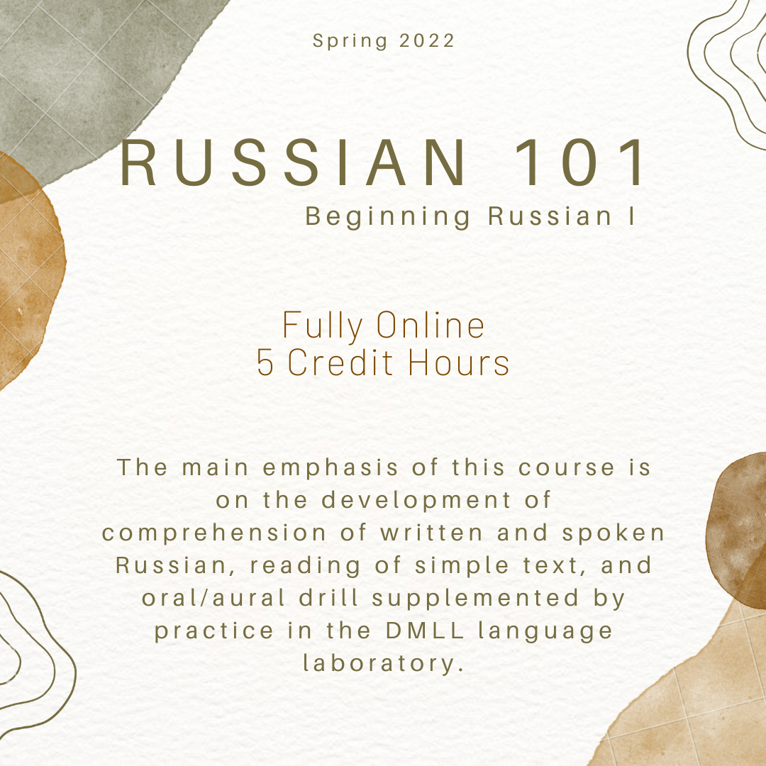 RUSS 101: Beginning Russian I