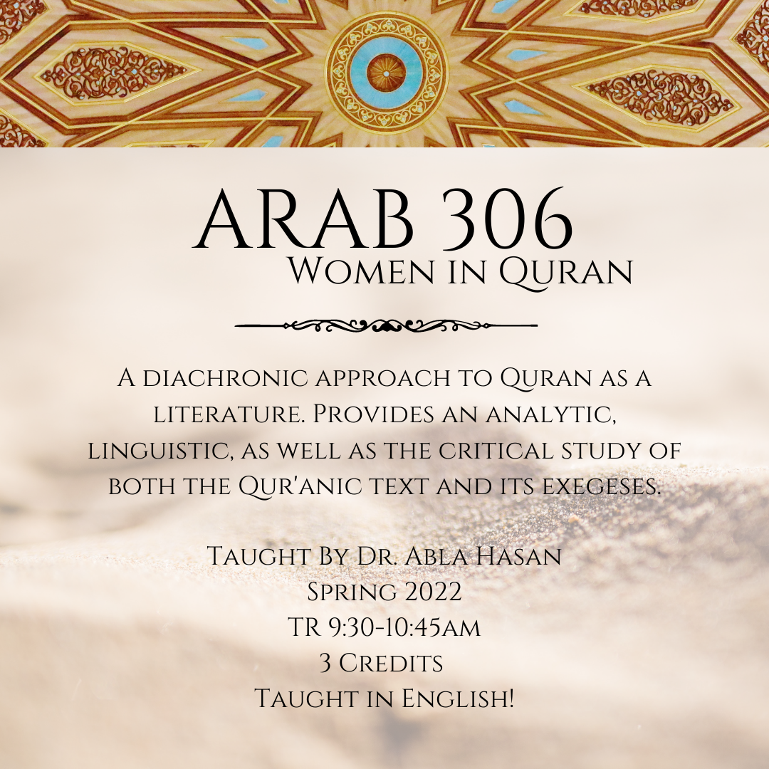 ARAB 306: Women in Quran